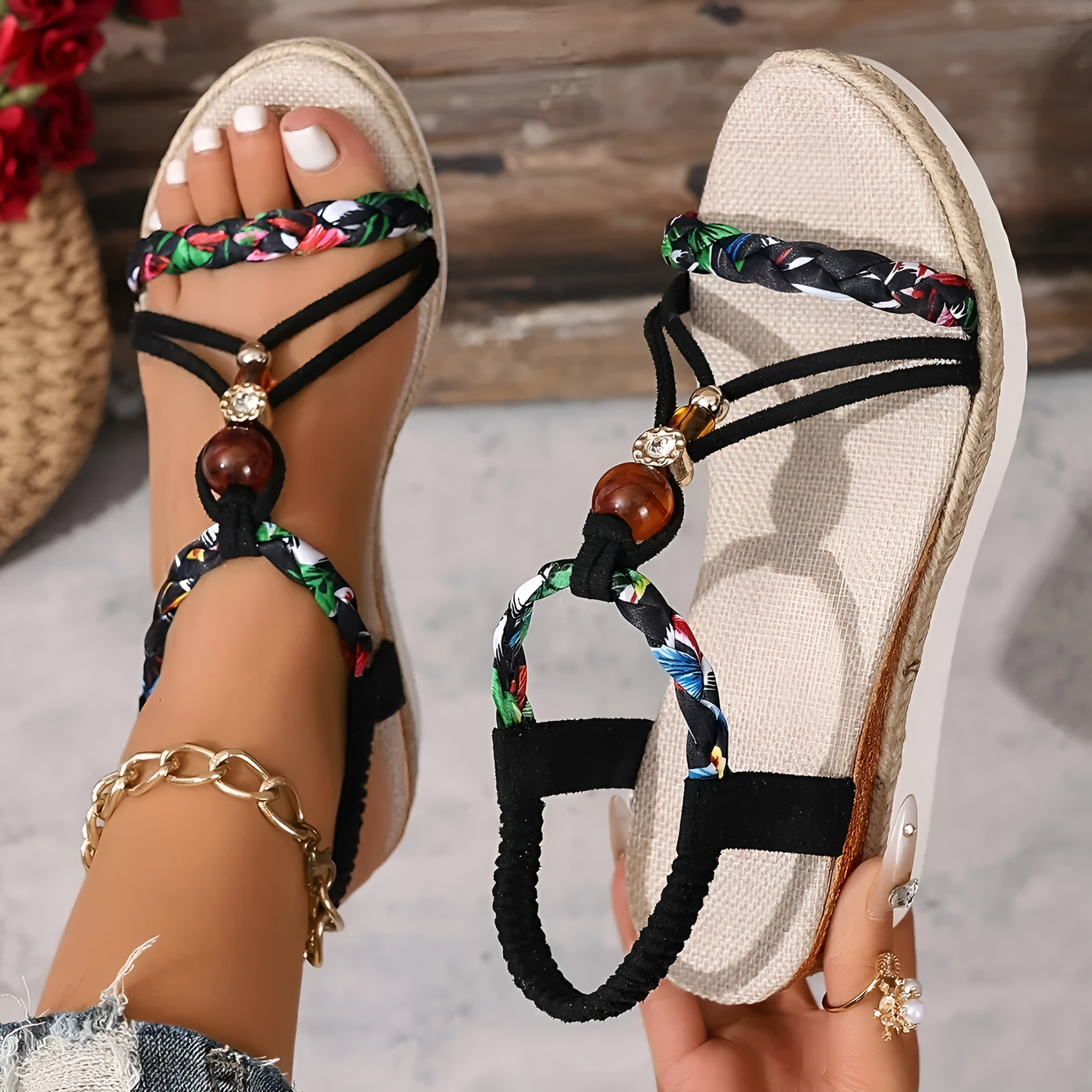 Evy - Elegant Wedge Summer Sandals
