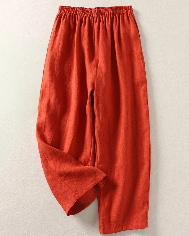 Lucy - Relaxed Elastic-Waist Trousers
