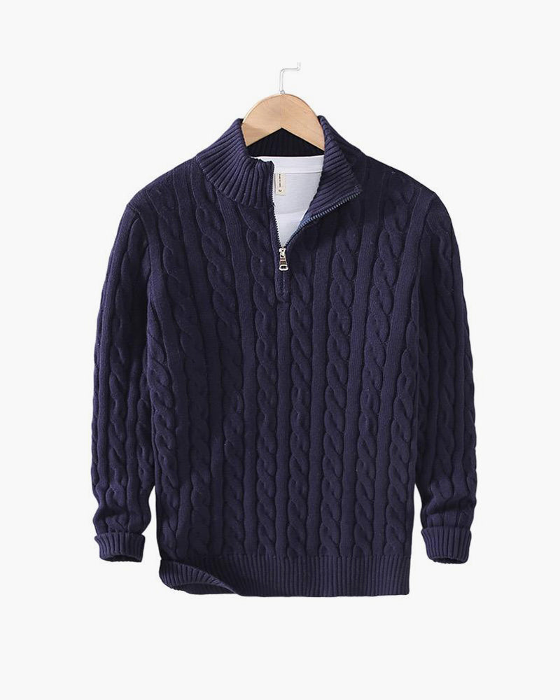 Myles | Zipped Cable Sweater