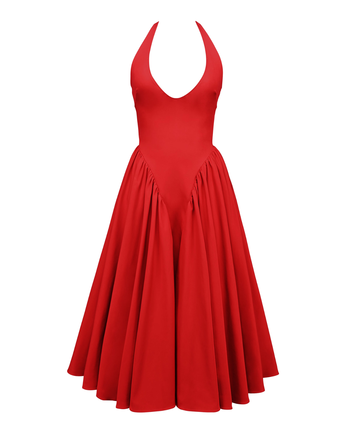 Monroe – Iconic Style Red Midi Dress