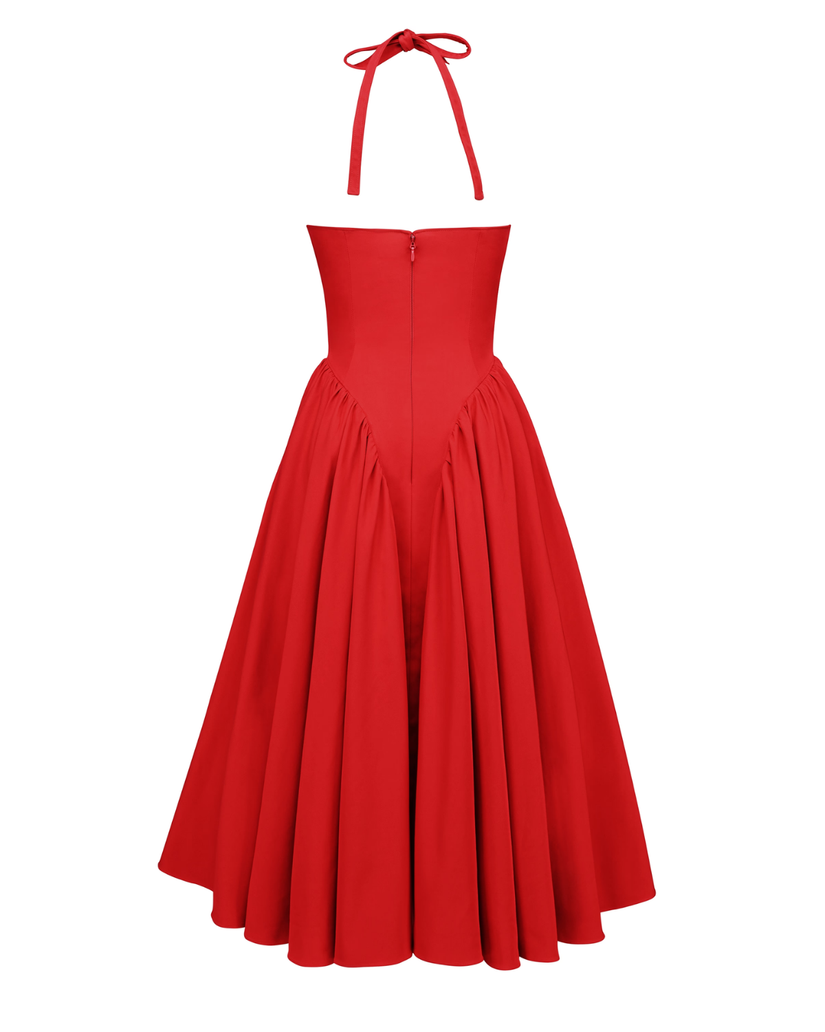Monroe – Iconic Style Red Midi Dress