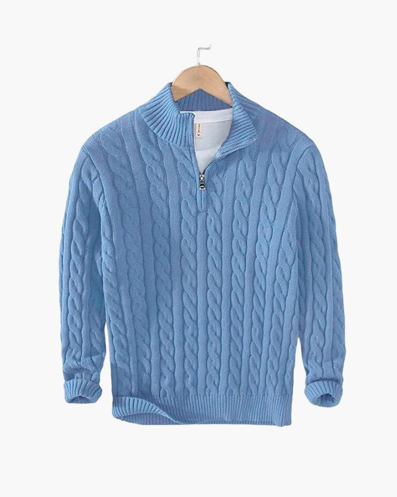 Myles | Zipped Cable Sweater