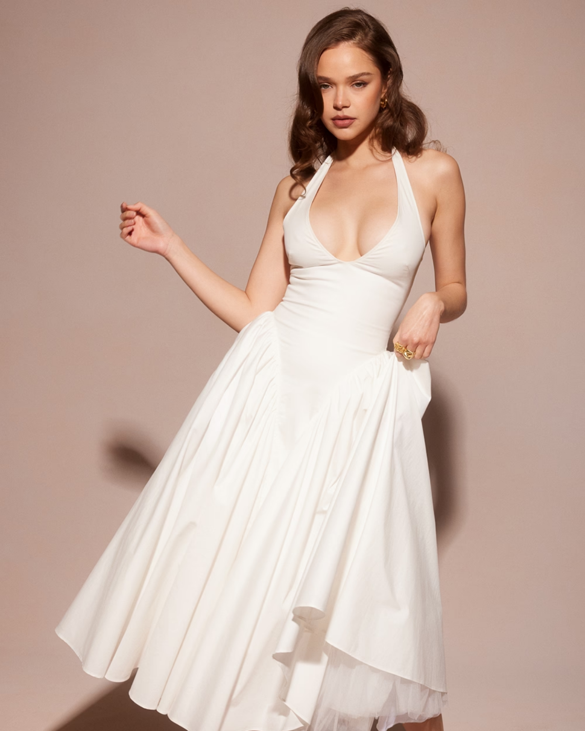 Monroe – Iconic Style Red Midi Dress