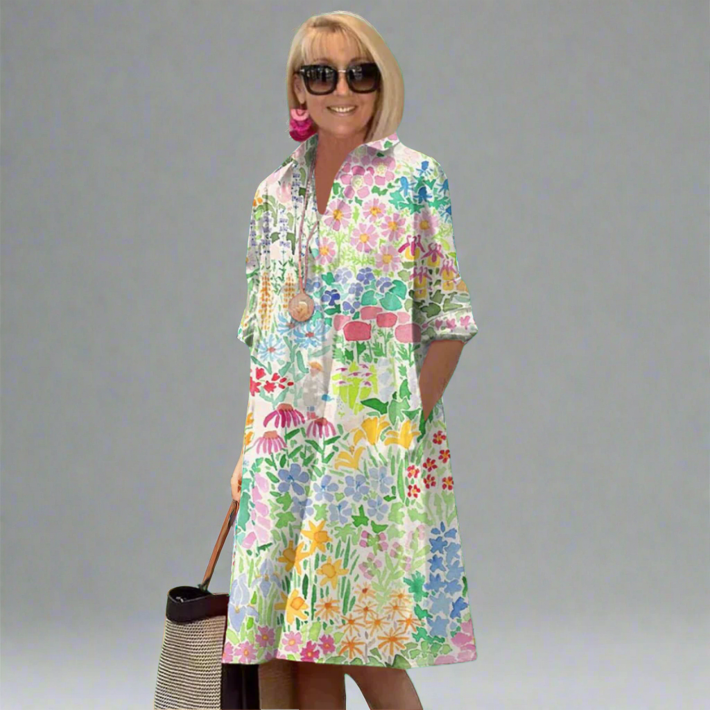 Eira - Lightweight Floral Print Summer Dress