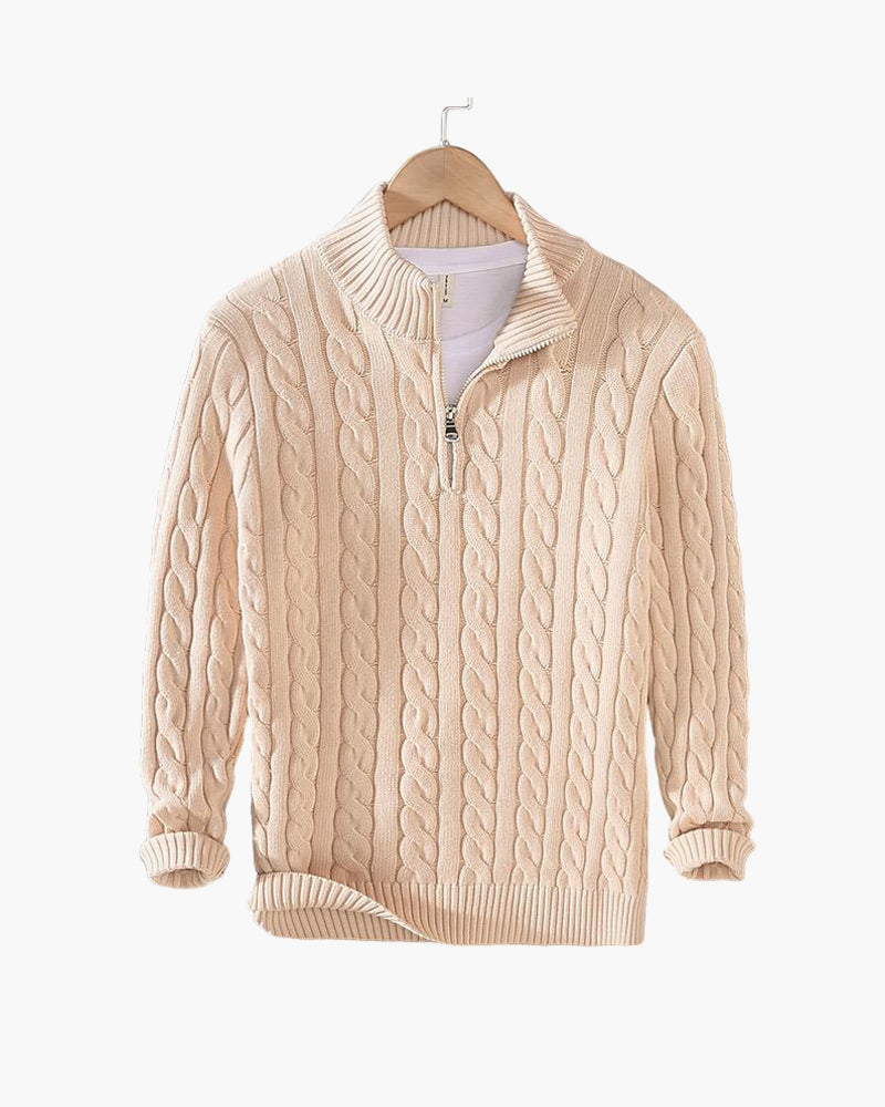 Myles | Zipped Cable Sweater
