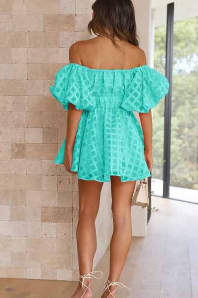 Evie - Mini Dress with Puff Sleeves