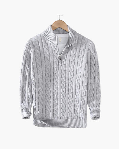 Myles | Zipped Cable Sweater