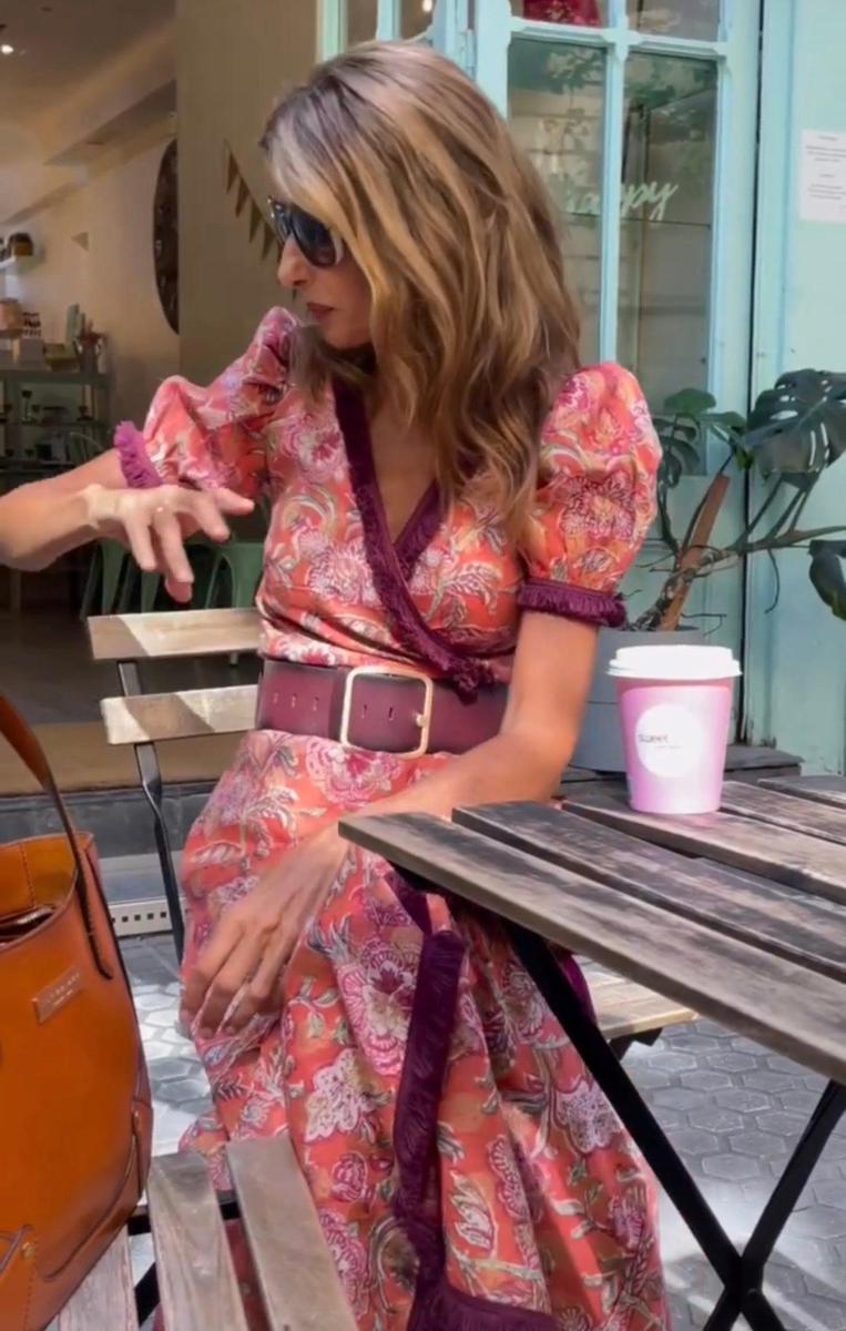 Jane™ | Elegant Pink Short Sleeve Maxi Dress