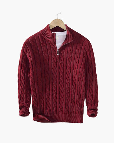 Myles | Zipped Cable Sweater