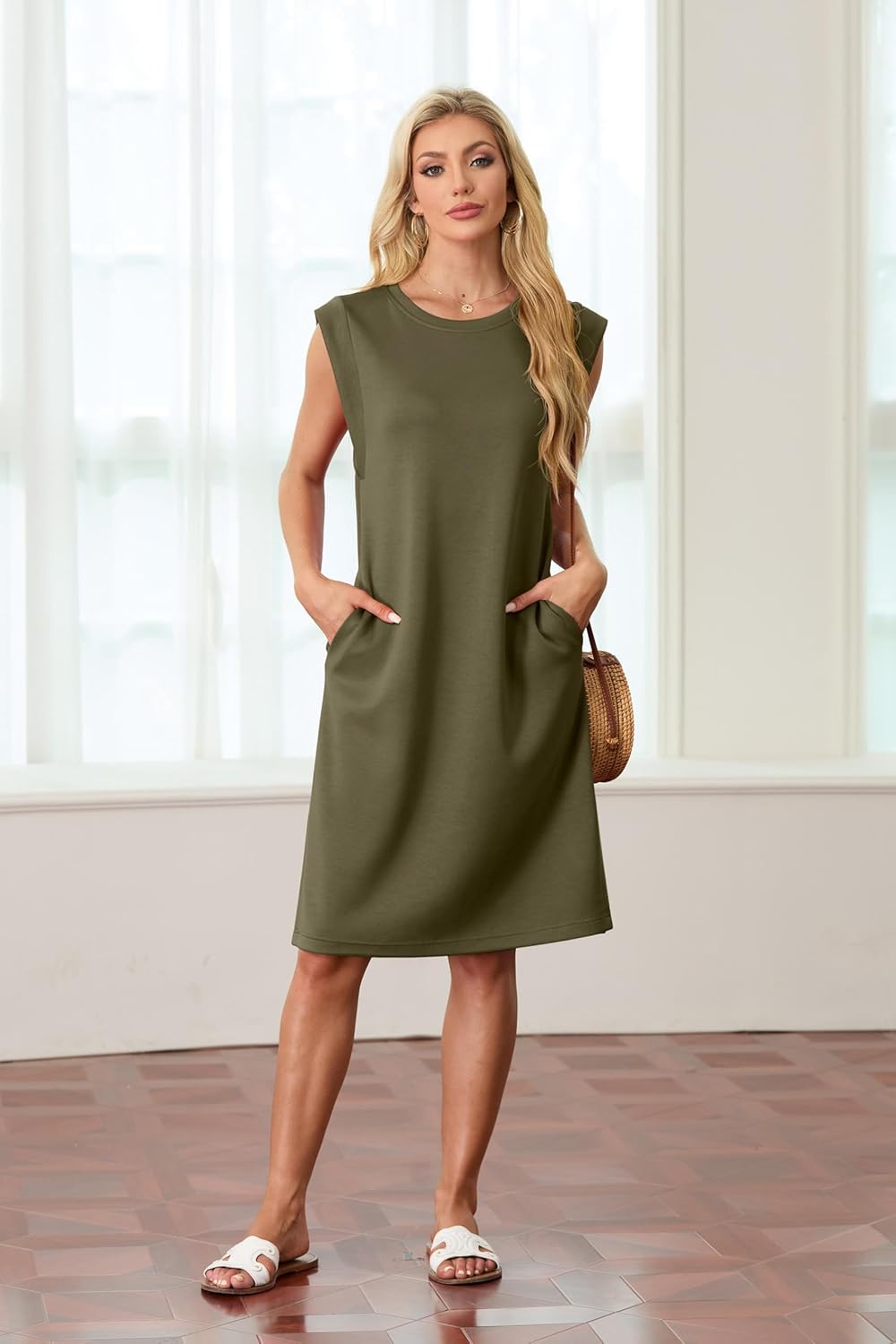 Fiona - Wrinkle-Resistant Midi Dress