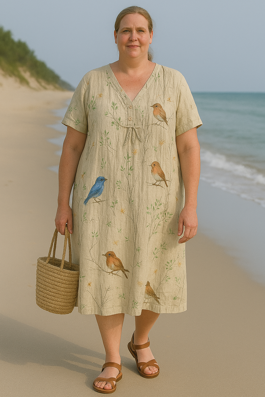 Elowen™ - Floral Tummy-Hiding Dress