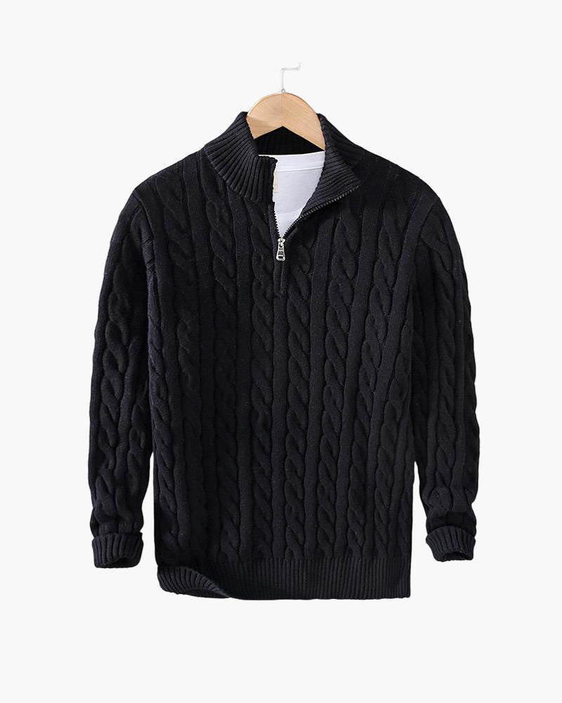 Myles | Zipped Cable Sweater