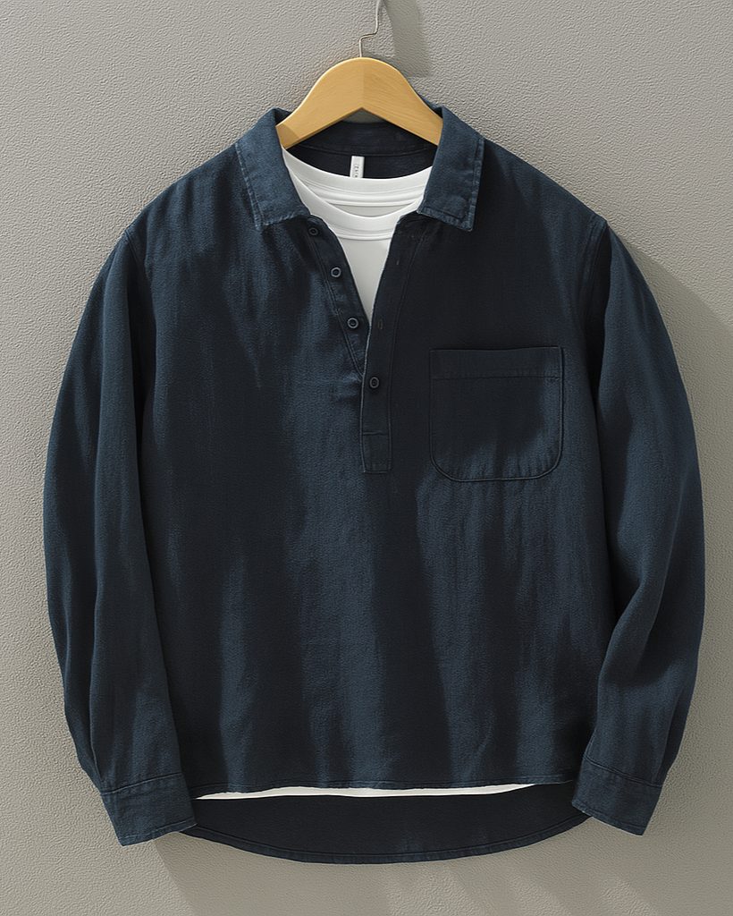 Logan | Linen Popover Shirt