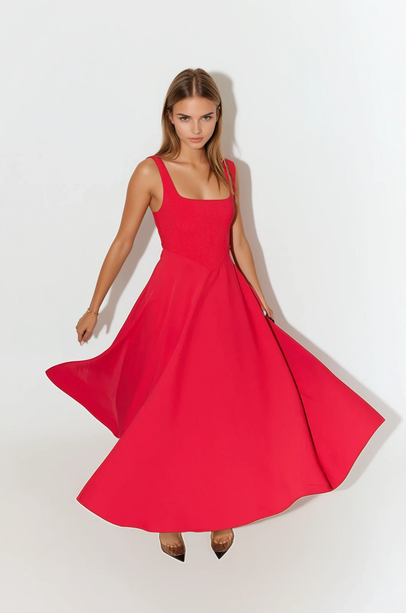 Mina - Long Dress with Adjustable Straps