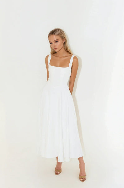 Mina - Long Dress with Adjustable Straps