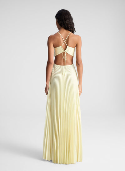Sienna™ - Pleated Sunrise Evening Dress