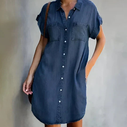 Polly | Effortless Denim-Inspired Dress
