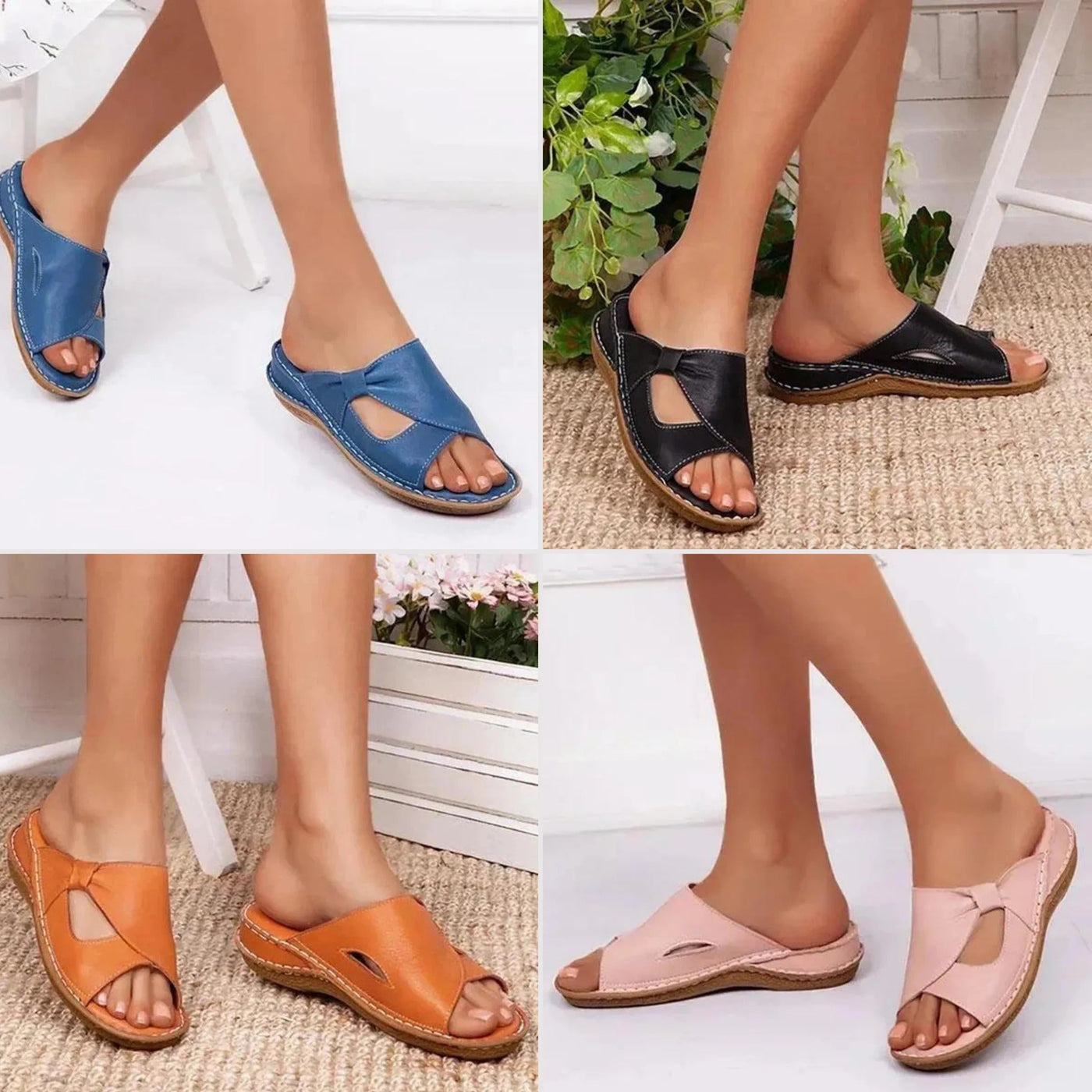 Yvonne - Orthopedic Comfort Slide Sandals
