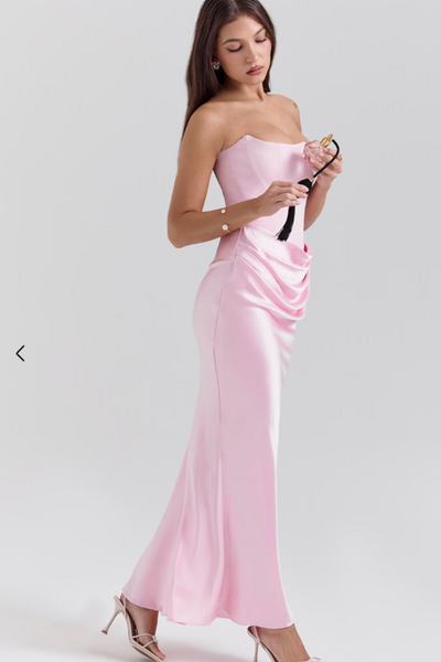 Renata – Long Corset Dress with Defined Style