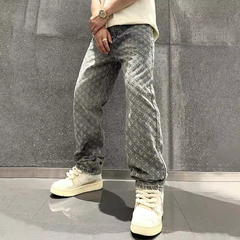 Zayden | Jacquard Denim Jeans
