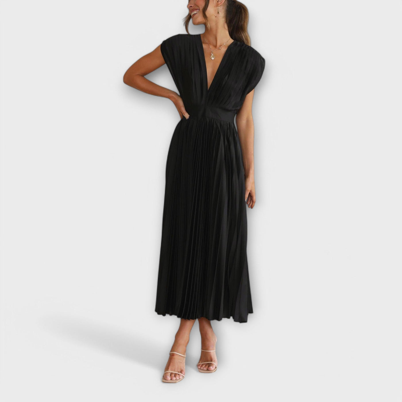 Maria - Stylish Pleated Dress