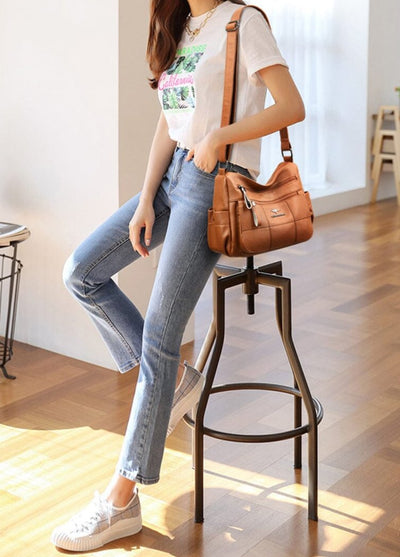 Ella - Designer Multi-Layer Crossbody Bag