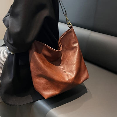Sophia - Classic Shoulder Bag with Patterned Strap