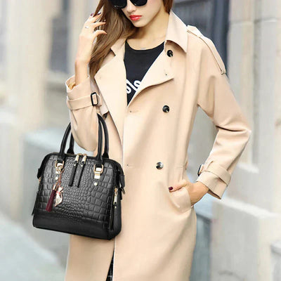 Isla - Luxury Crocodile-Embossed Bag