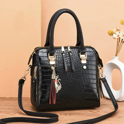 Isla - Luxury Crocodile-Embossed Bag