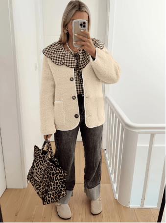 Lillia™ | The Fleece Button Jacket