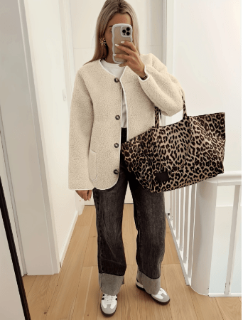 Lillia™ | The Fleece Button Jacket