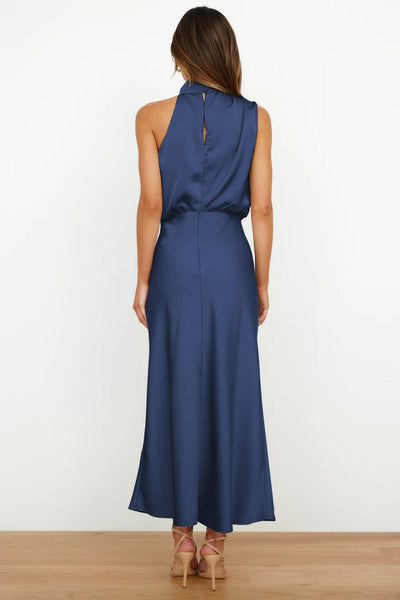 Lydia | Long Dress with Halter Neck