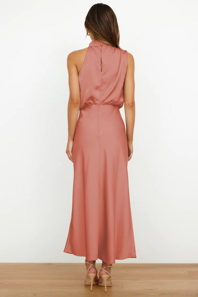 Lydia | Long Dress with Halter Neck