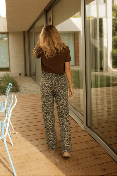 NADINE™ | THE LEOPARD FLARE PANTS