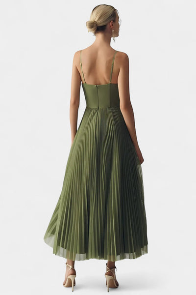 Ottilie - Pleated Tulle Midi Dress