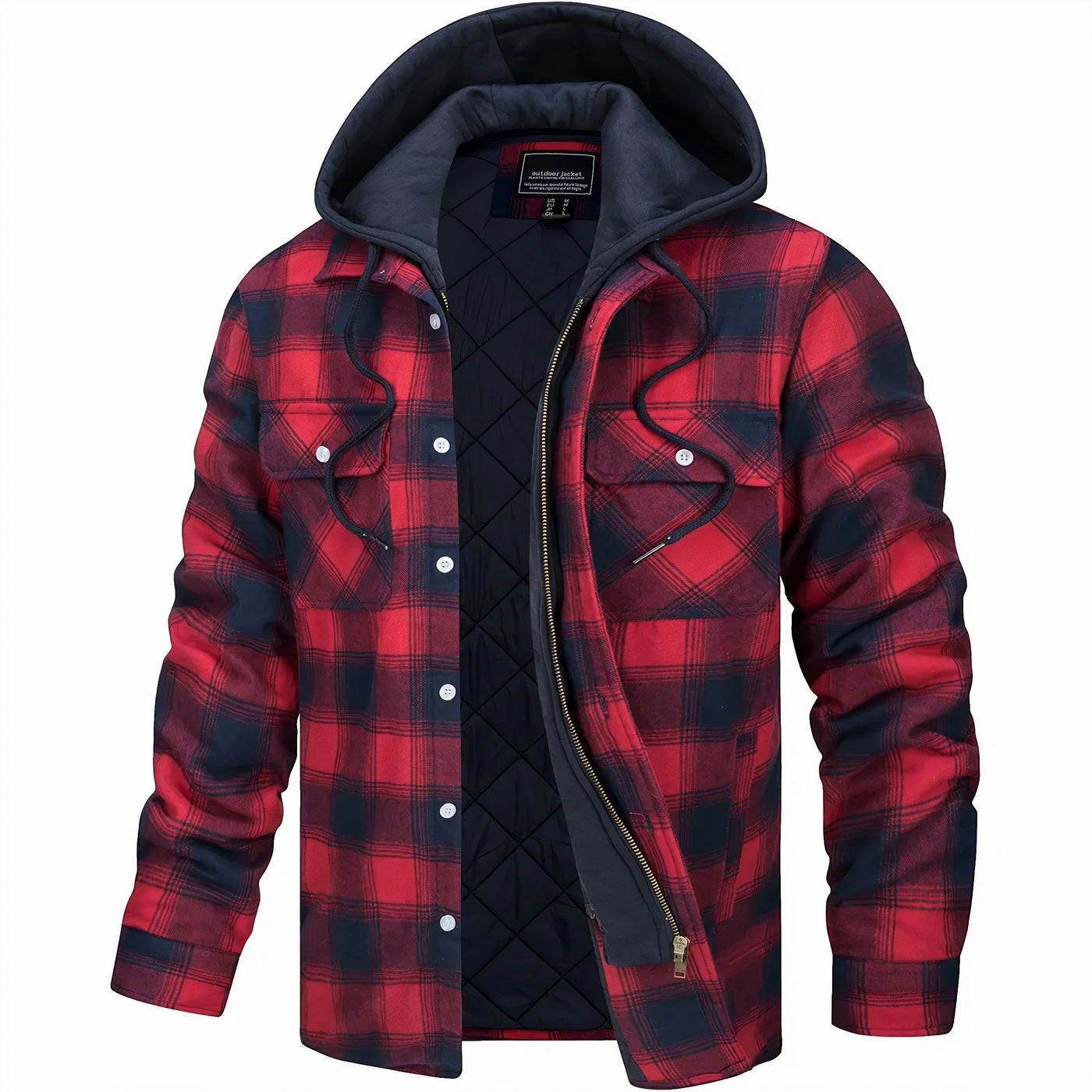 Axel | Checked Jacket with Zipper
