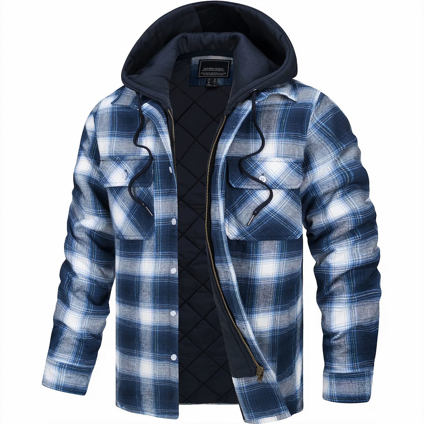 Axel | Checked Jacket with Zipper