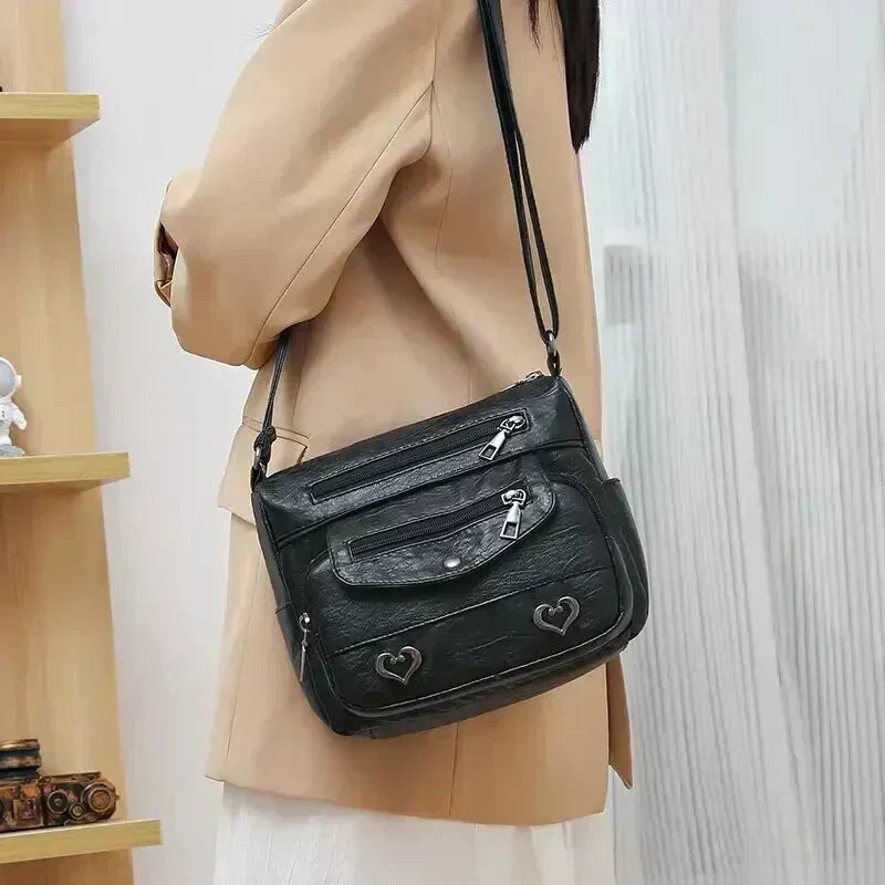 Harper - Trendy Heart Crossbody Bag